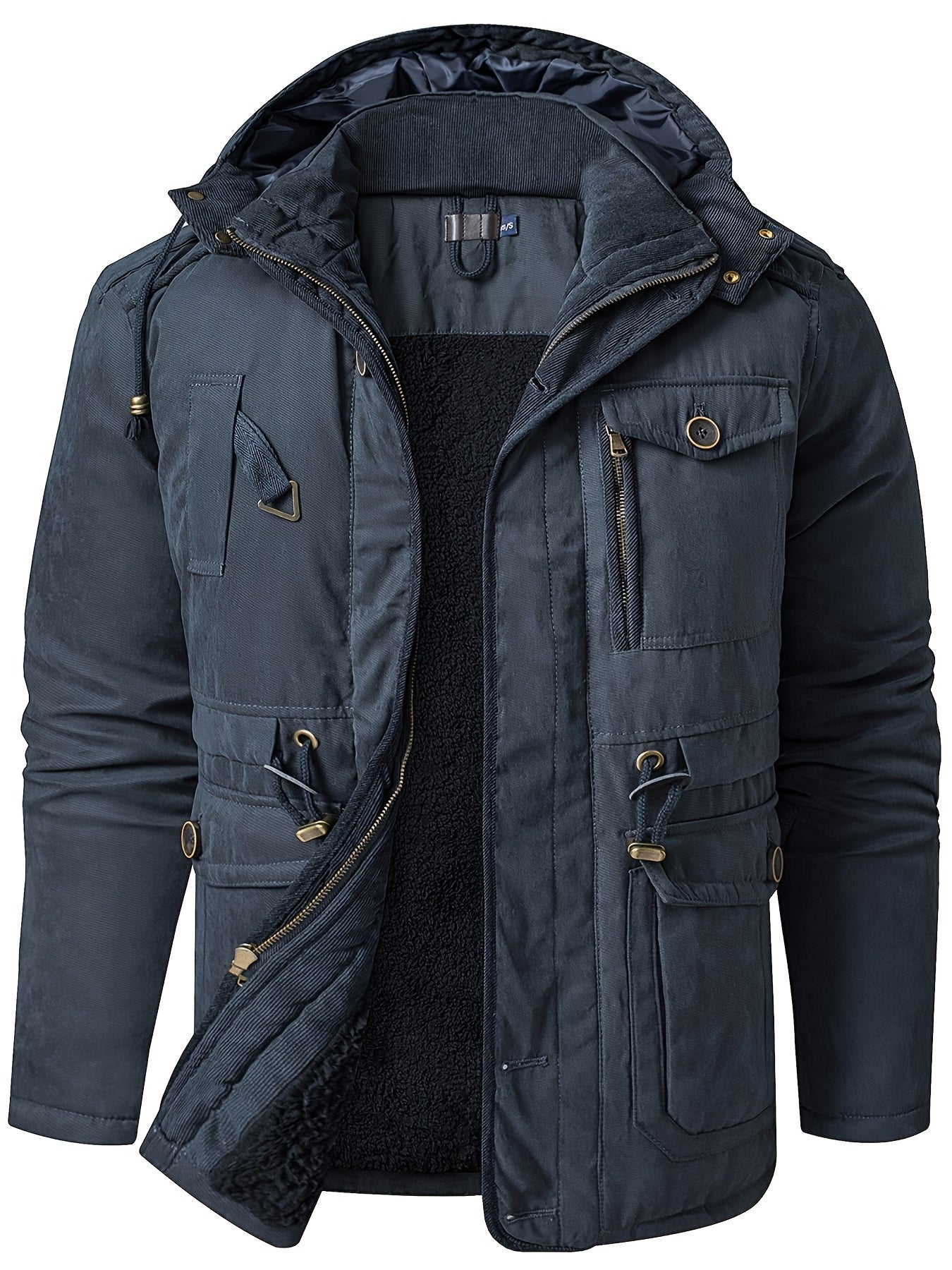 Felvian | Men’s Thick Hooded Winter Jacket