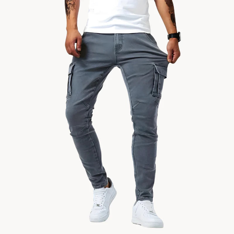 Versatile Stretch Fit Cargo Pants for Men