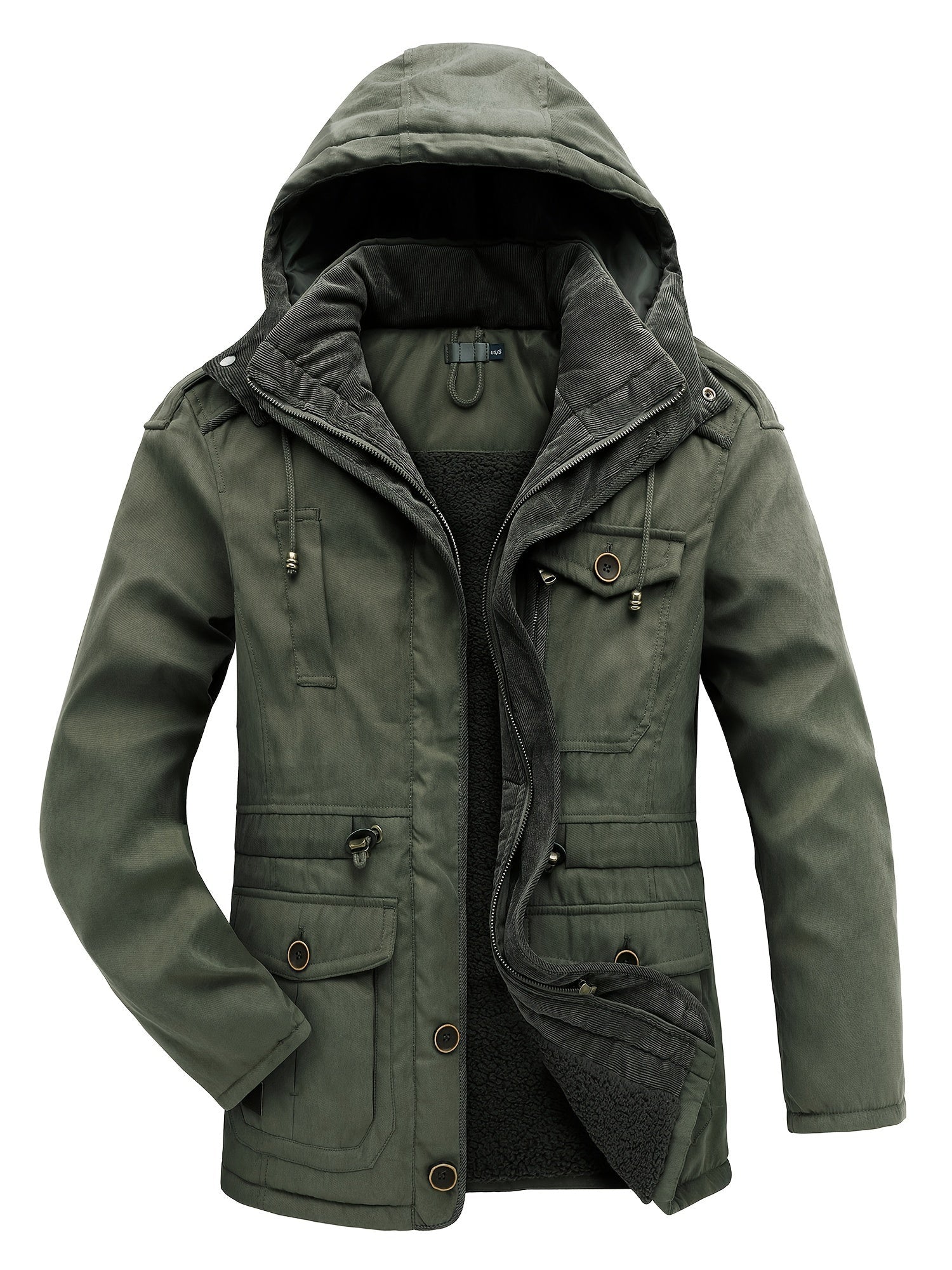 Felvian | Men’s Thick Hooded Winter Jacket