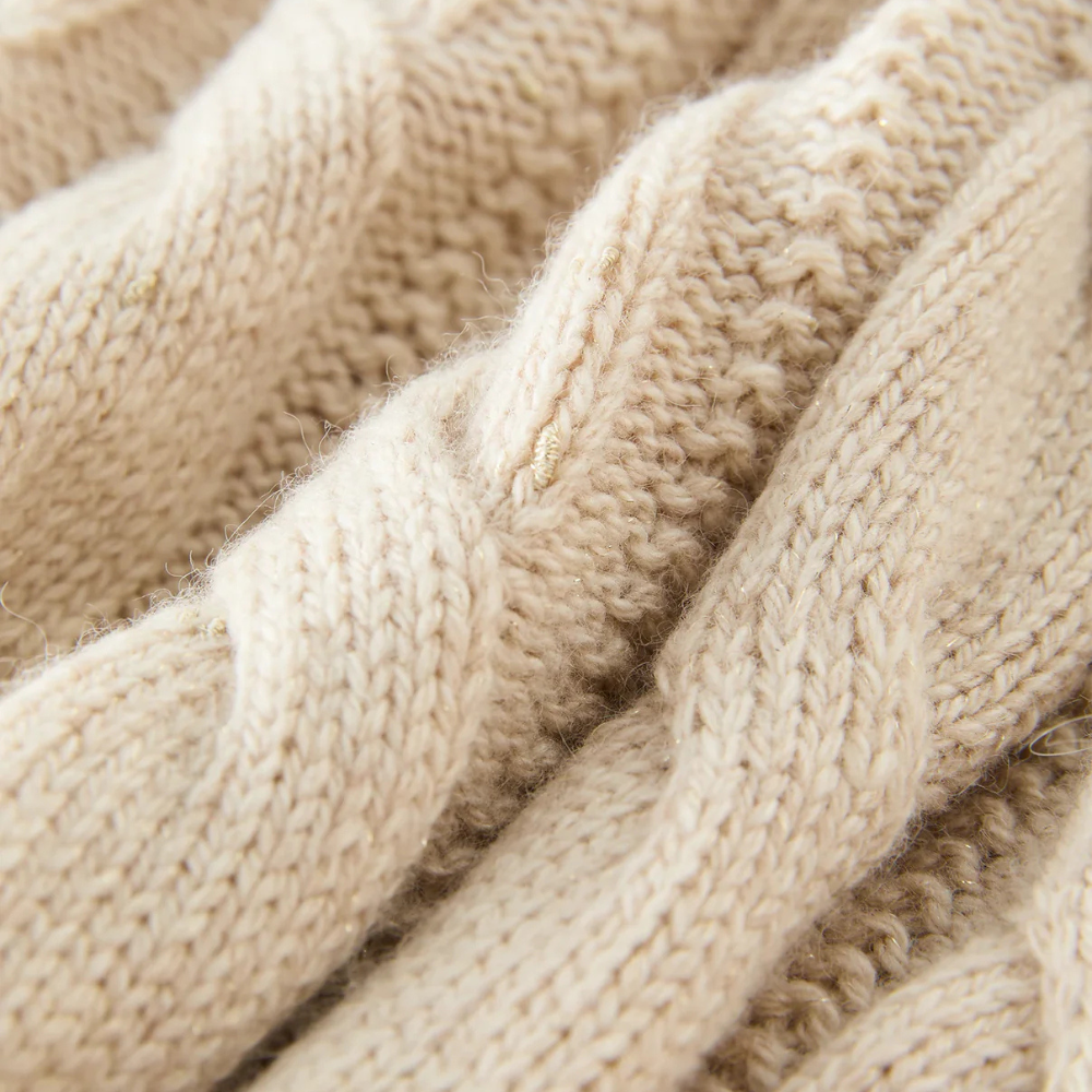 Primrose | Women’s Cable-Knit Cardigan with Gold Buttons