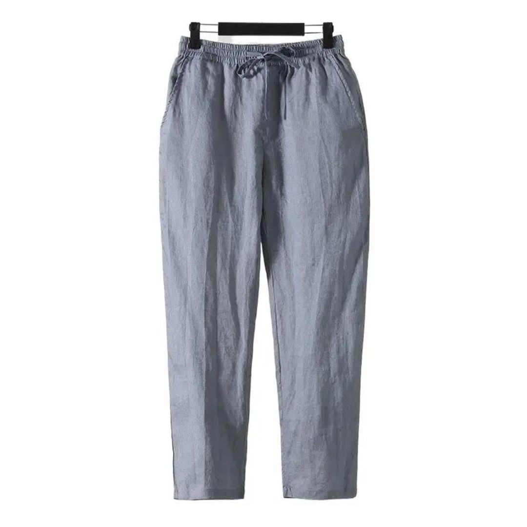 Bellini | Men’s Straight-Leg Linen Trousers – 100% Linen