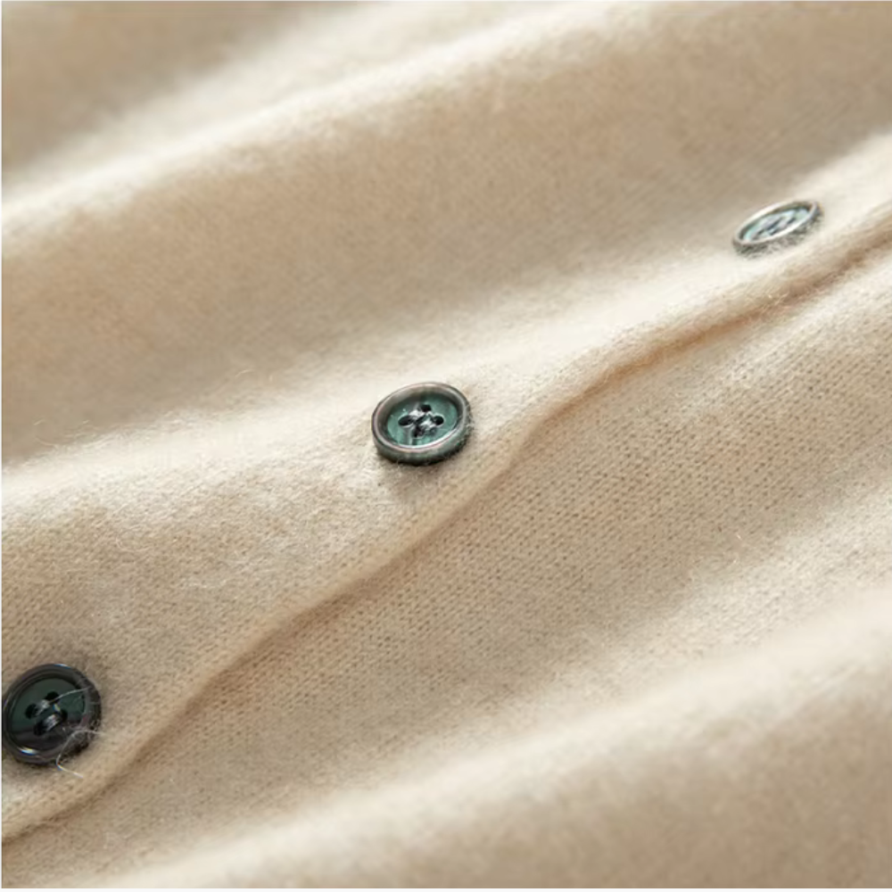 Dahlia | Women’s 100% Cashmere Cardigan – Crew Neck