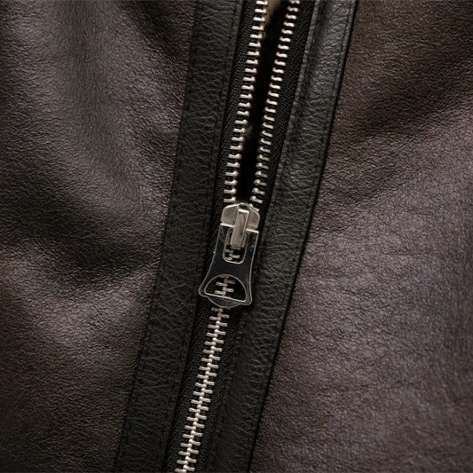 Sophia | Women’s Faux-Leather Jacket with Plush Lining – Belted